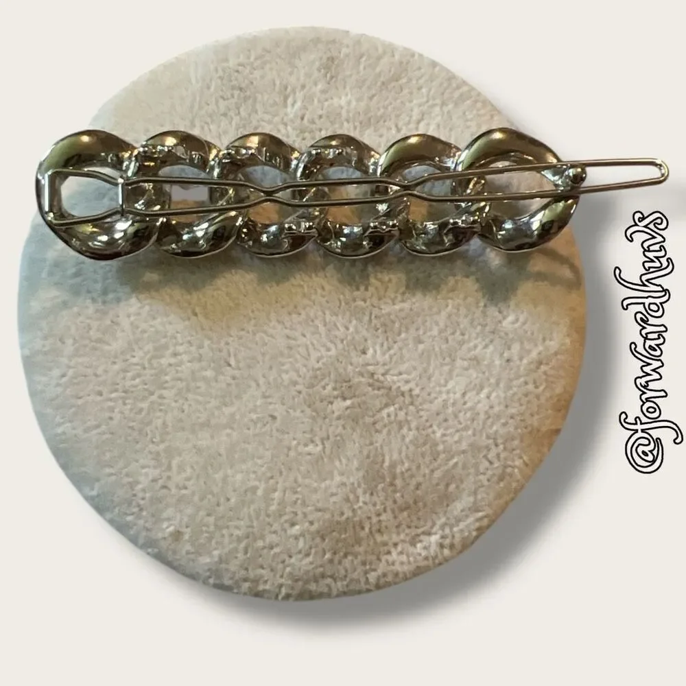 Bundle Sale 3 for $15 | Silver Tone Hair Barrette – 3 Inches